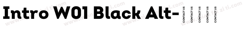 Intro W01 Black Alt字体转换